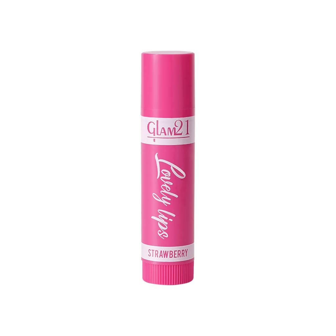 Glam21 Moisturizing Lip Balm Fruit Extract & Infused Active Ingredients - Strawberry - Distacart