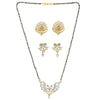 AanyaCentric Gold Plated Mangalsutra with Pendant, 2 Pair Earrings - Distacart