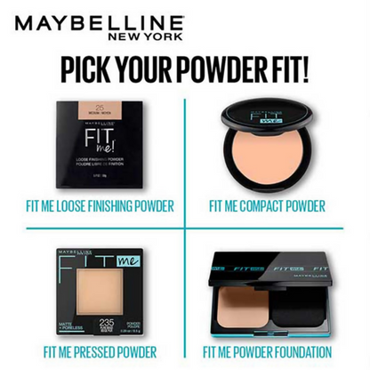 Maybelline New York Fit Me Matte Poreless Pressed Face Powder - True Beige 222 - Dista