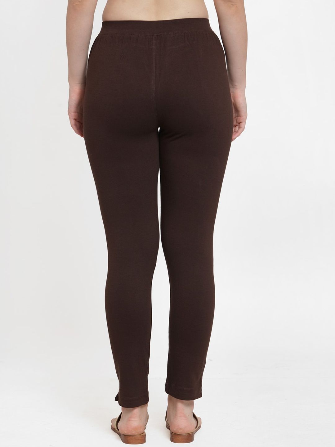 TAG 7 Women Pack Of 2 Solid Ankle-Length Straight-Fit Leggings - Distacart