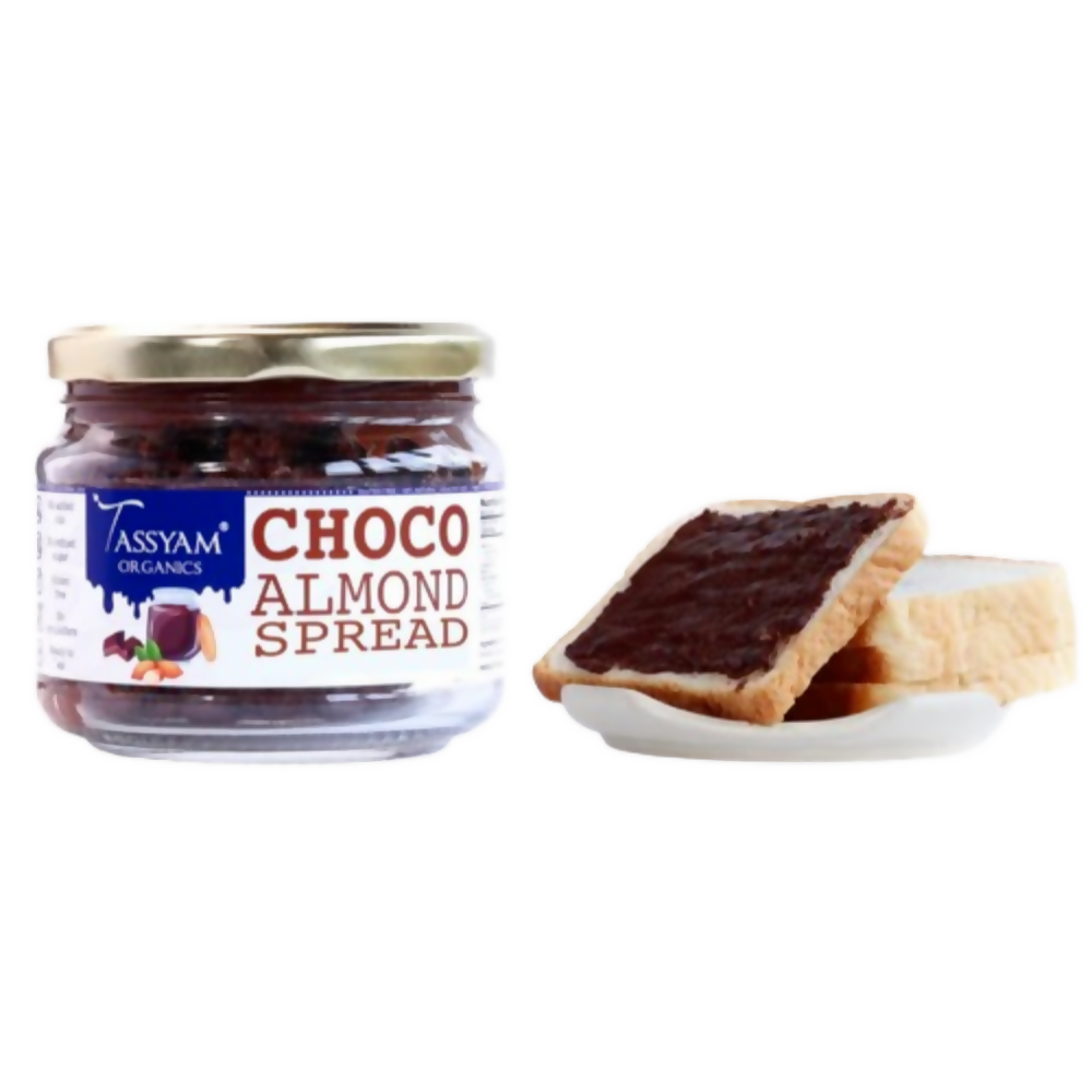 Tassyam Organics Rich Dark Chocolate Almond Spread - Distacart