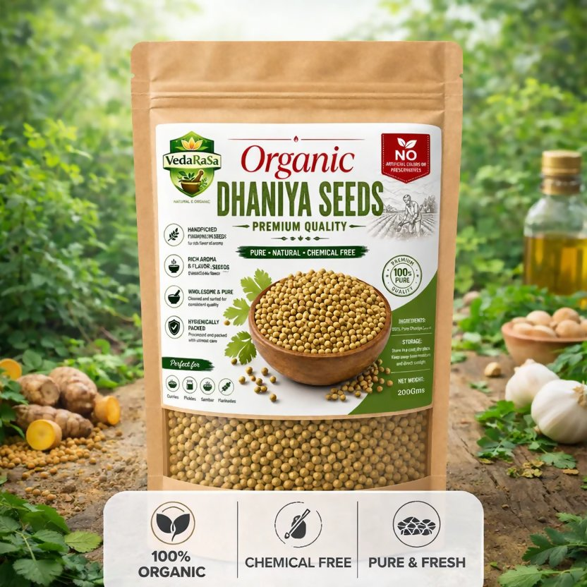 VedaRasa Organic Dhaniya Seeds - Dista