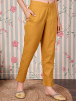 Thumbnail for Ode by House of Pataudi Floral Printed Regular Pure Cotton Kurta with Trousers & Dupatta - Distacart