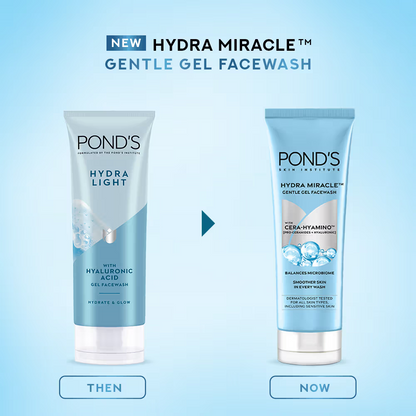 Ponds Hydra Light Hyaluronic Acid Hydrating Gel Face Wash - Dista