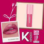 Thumbnail for kinded sheen shimmer lip gloss 02 cosmos pink