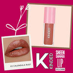 Thumbnail for kinded sheen shimmer lip gloss 03 calendula rust
