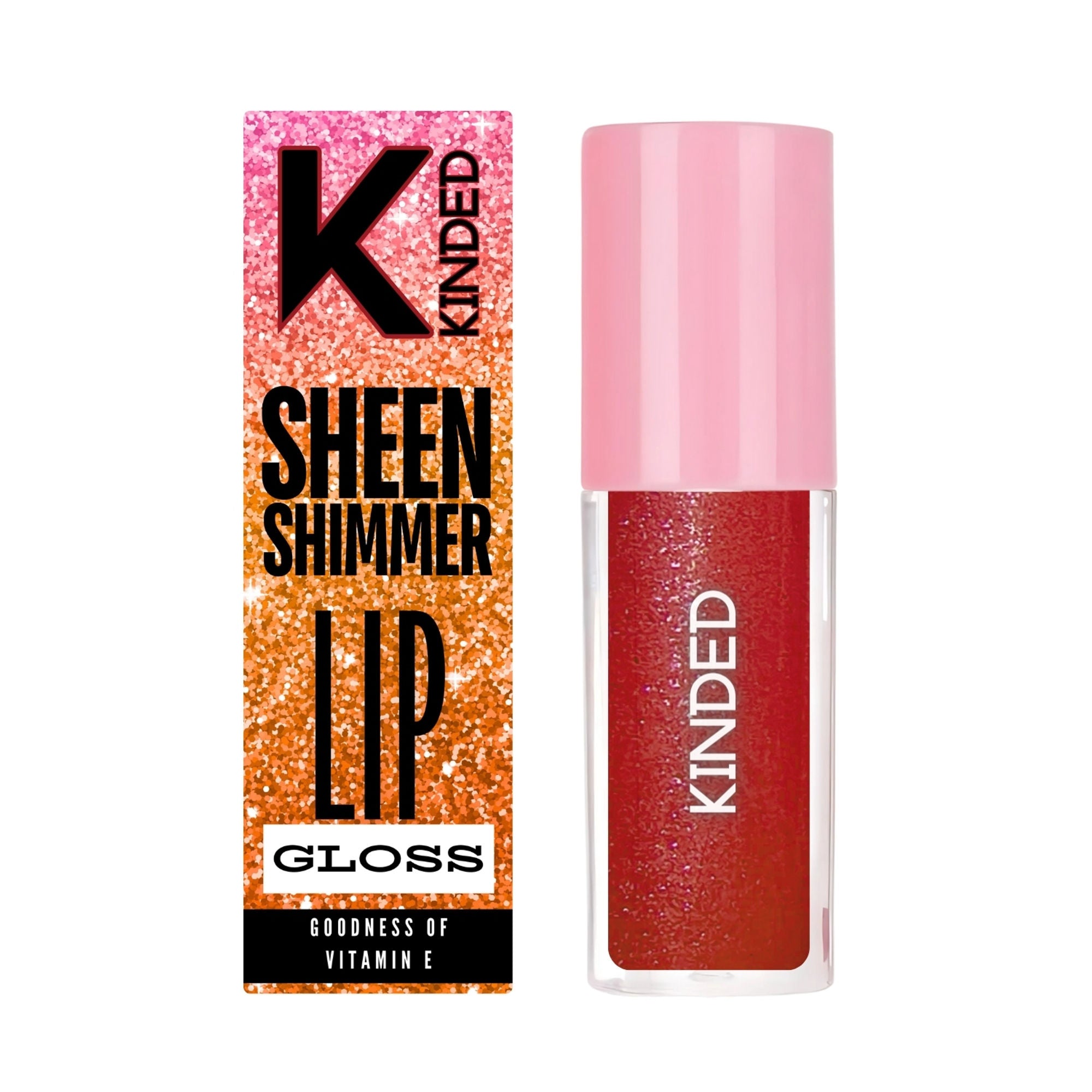 kinded sheen shimmer lip gloss 05 hibiscus red