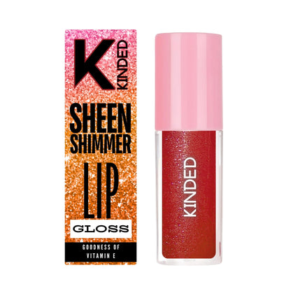 kinded sheen shimmer lip gloss 05 hibiscus red