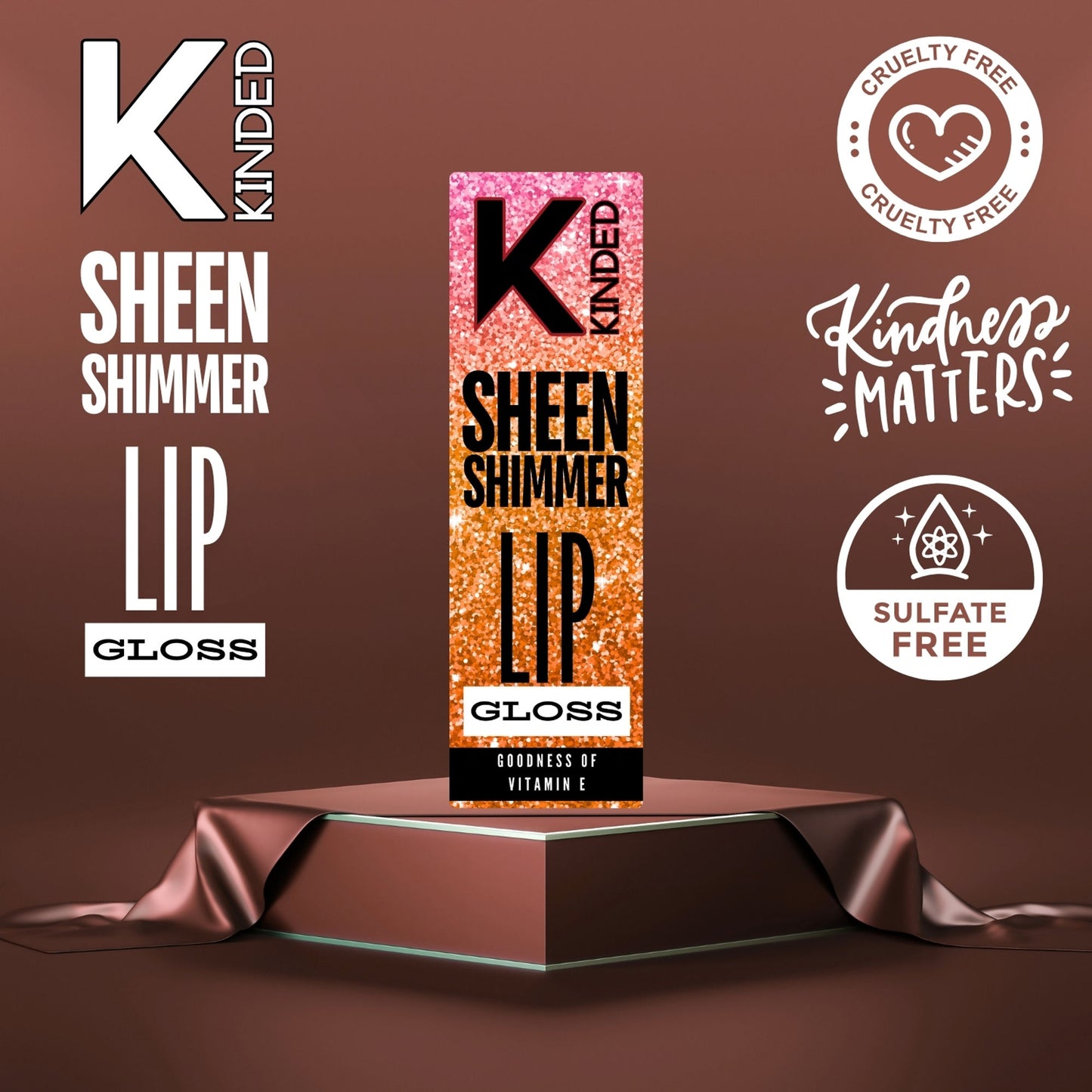 kinded sheen shimmer lip gloss 05 hibiscus red