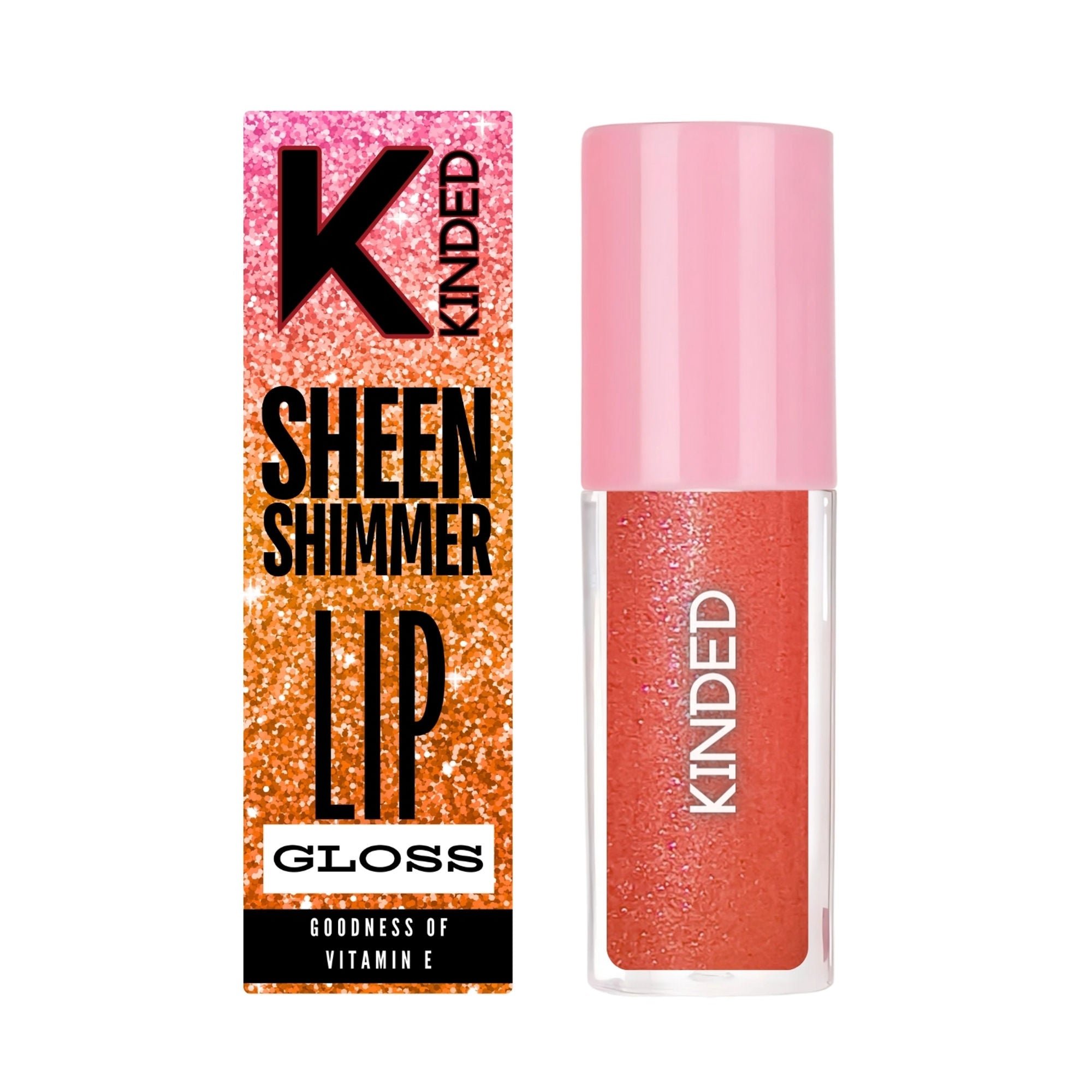 kinded sheen shimmer lip gloss 06 daisy orange