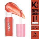 Thumbnail for kinded sheen shimmer lip gloss 06 daisy orange