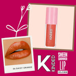 Thumbnail for kinded sheen shimmer lip gloss 06 daisy orange