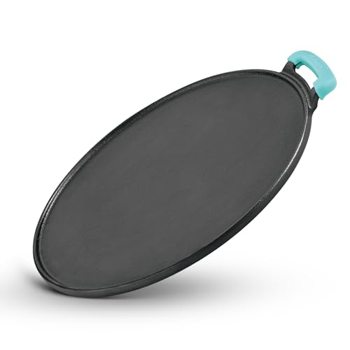 BERGNER Eco Cast Iron 30cm Flat Multi Tawa with One Sided Handle