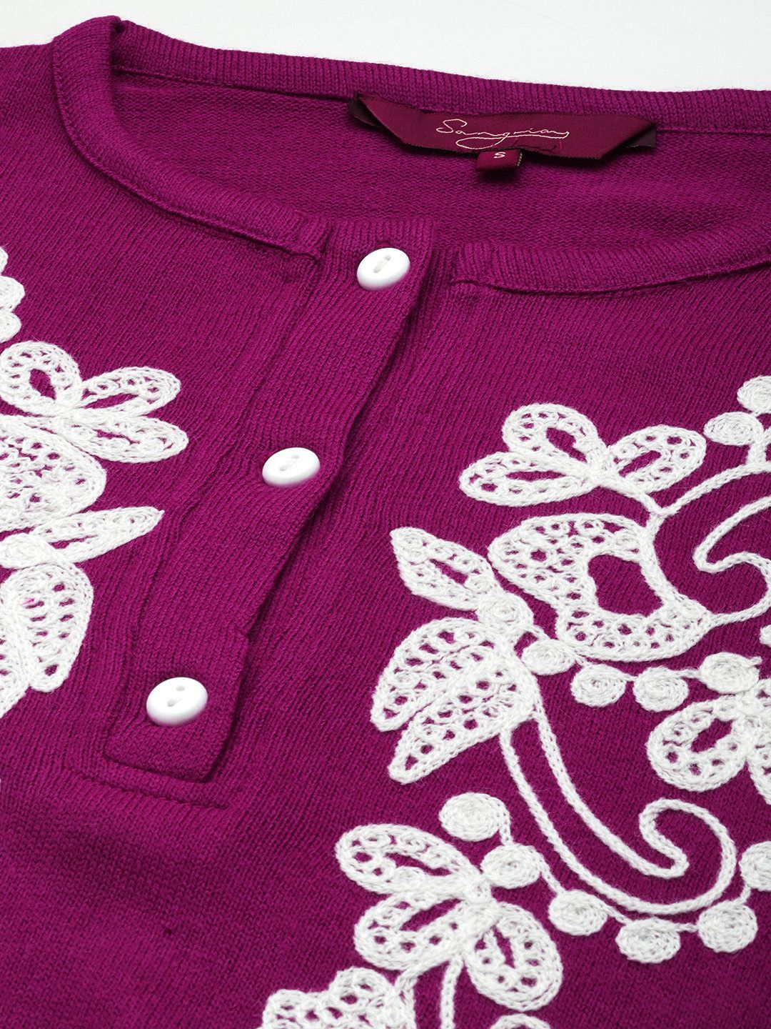 Sangria Paisley Embroidered Thread Work Kurta with Trouser - Distacart