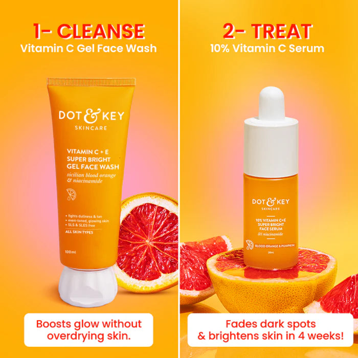 Dot & Key CSMS (Cleanser, Serum, Moisturizer, Sunscreen) Vitamin C Combo