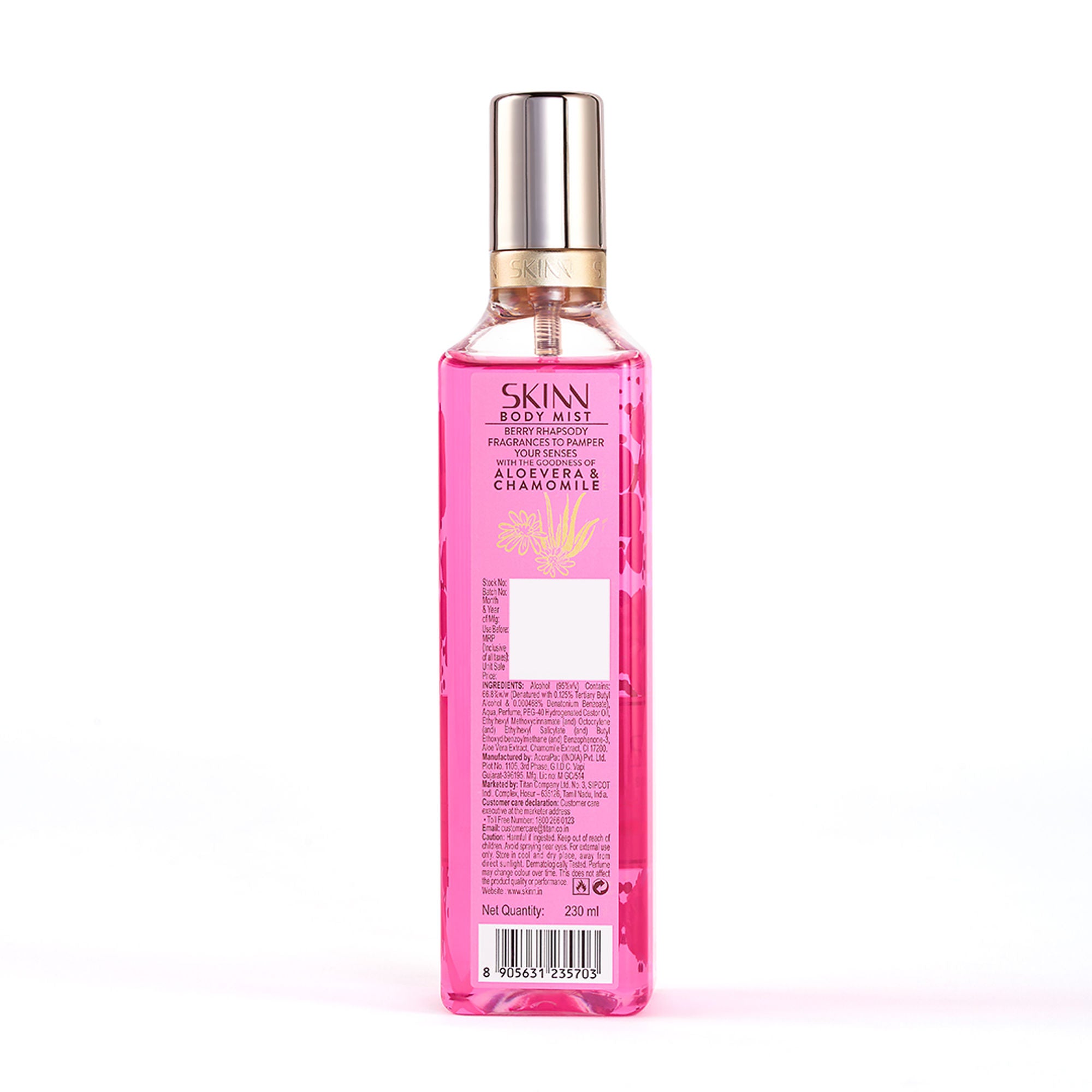 Skinn By Titan Berry Rhapsody Body Mist For Her - Dista