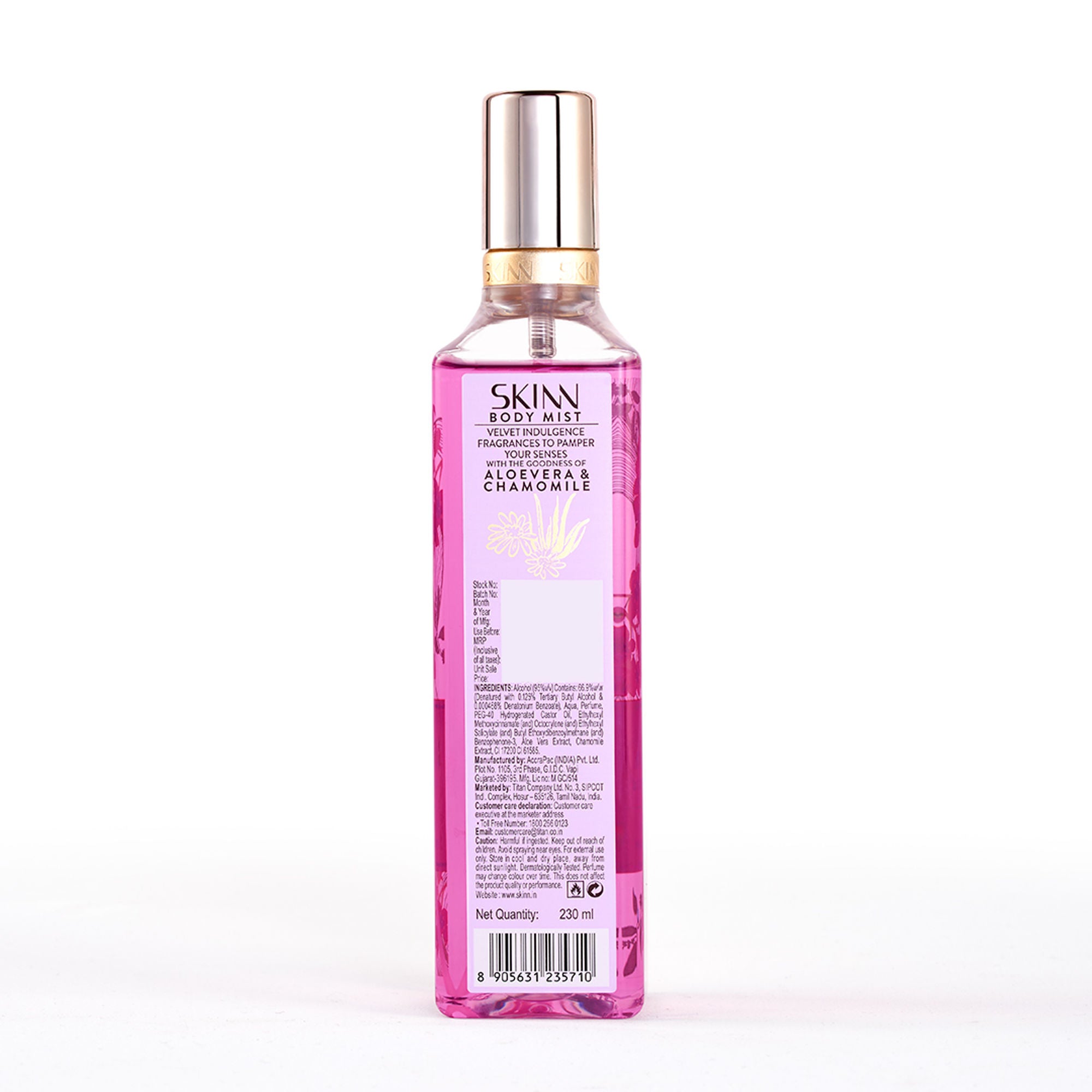 Skinn By Titan Velvet Indulgence Body Mist For Her - Dista