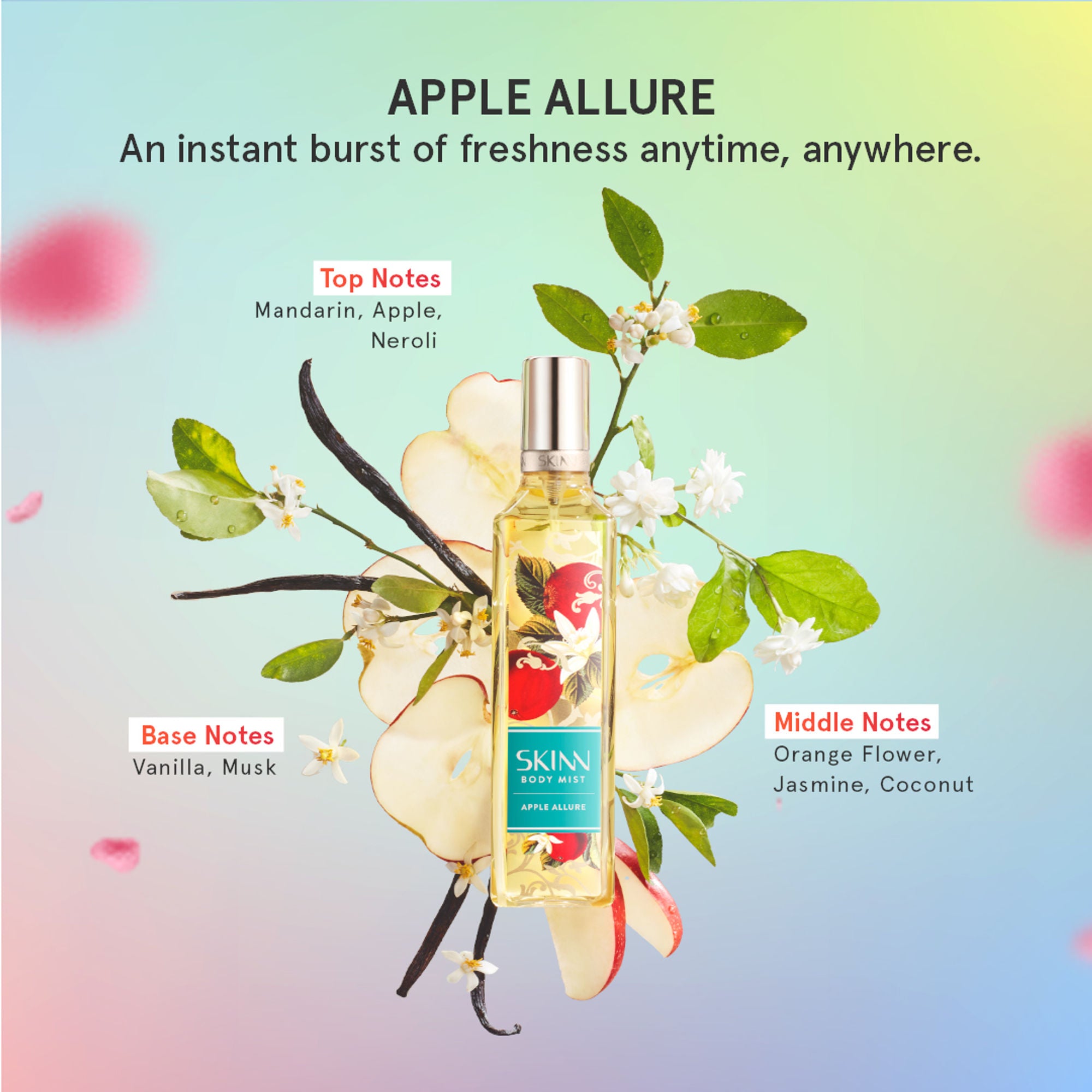 Skinn By Titan Apple Allure Body Mist For Her - Dista
