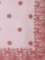 Thumbnail for kasee Floral Embroidered Net Saree - Distacart