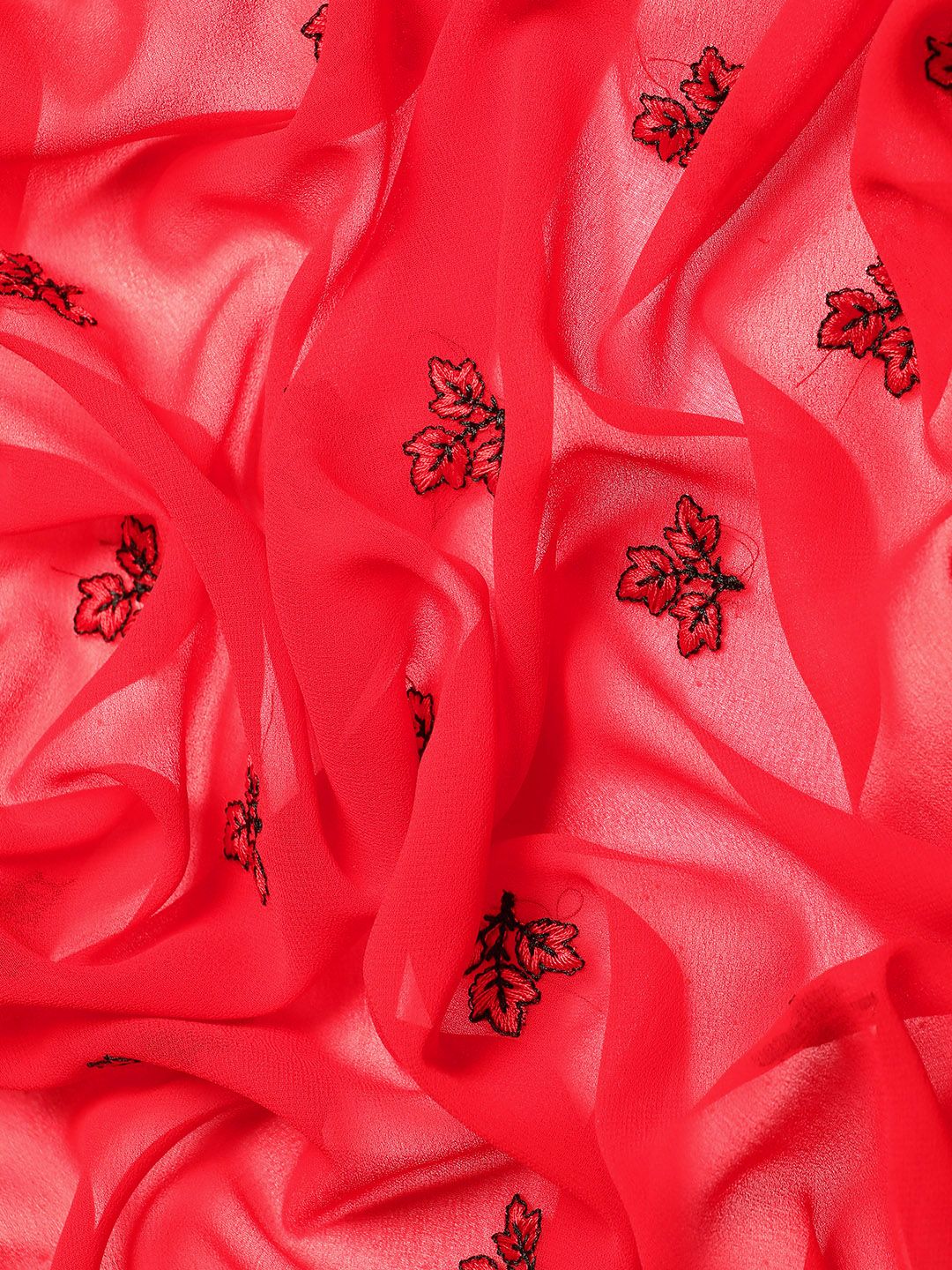 kasee Floral Pure Chiffon Saree - Distacart