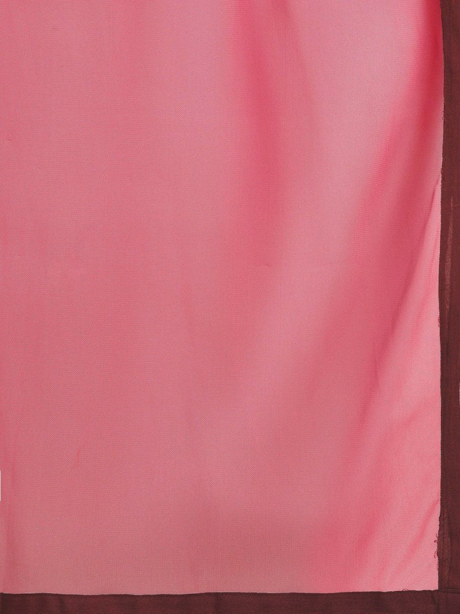 All About You Women Pink Printed Kurta with Palazzos & Dupatta - Distacart