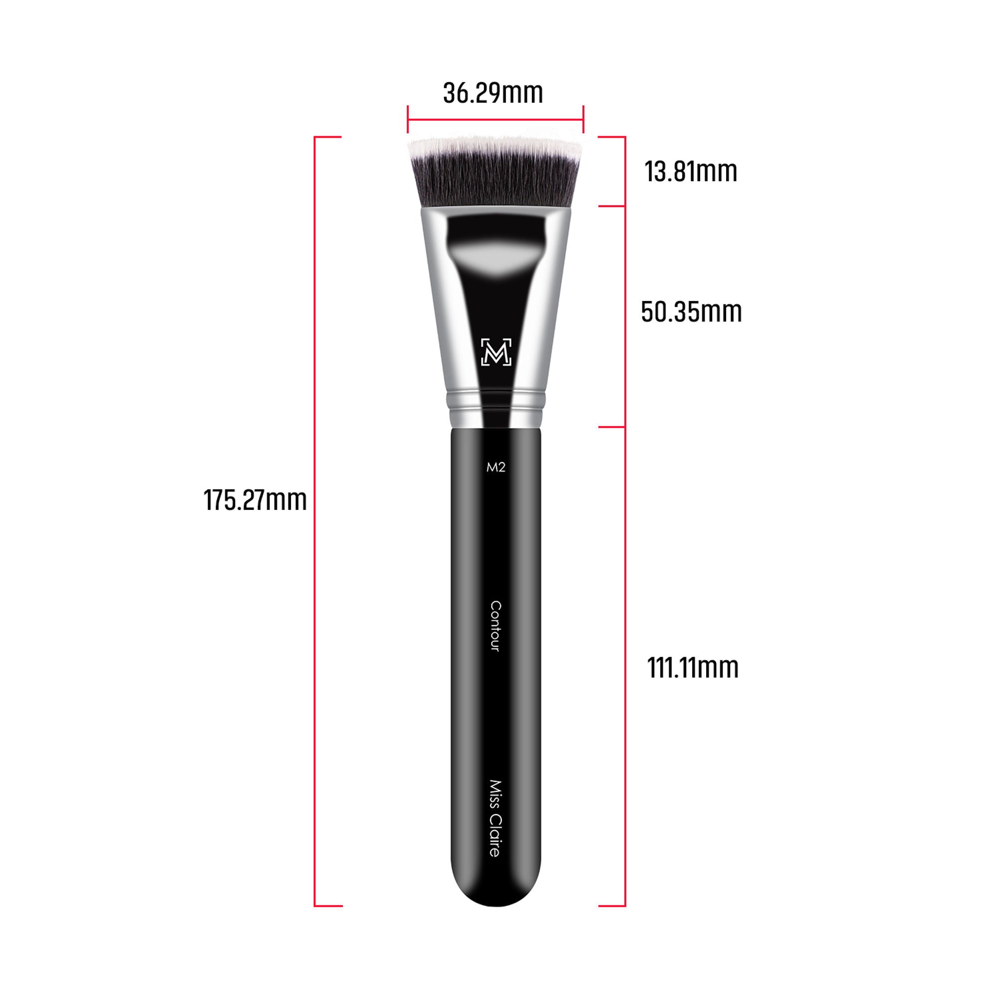 Miss Claire M2 - Contour Brush - Chrome