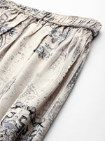 Thumbnail for Anouk Ethnic Motifs Foil Printed Fusion Kurti With Dhoti Pants - Distacart