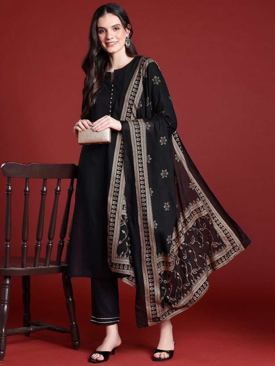 Anouk Gotta Patti Kurta with Trousers & Dupatta - Distacart