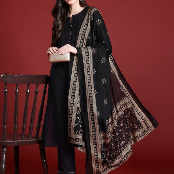 Anouk Gotta Patti Kurta with Trousers & Dupatta - Distacart