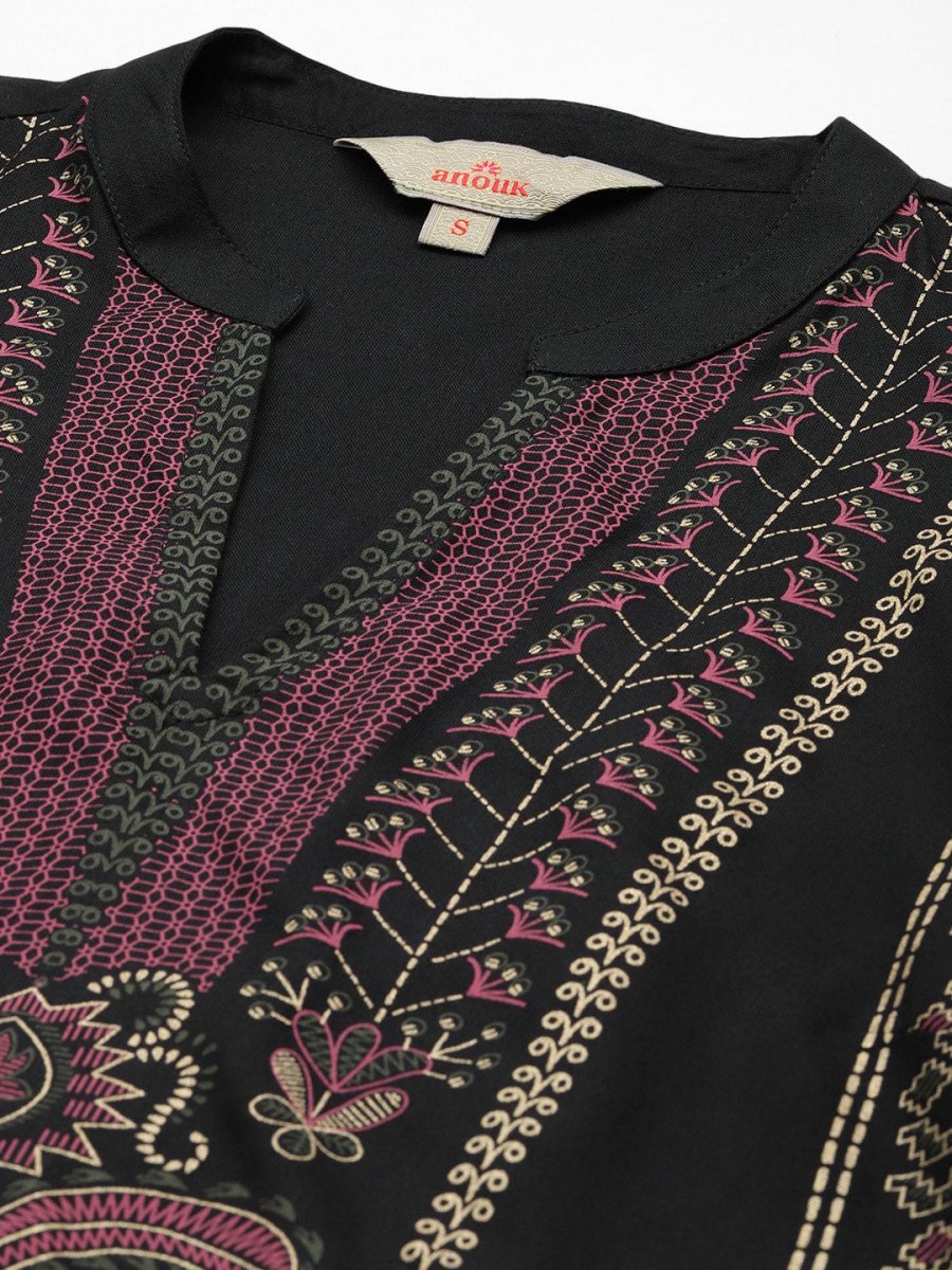 Anouk Ethnic Motifs Printed Regular Kurta with Trousers - Distacart