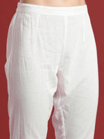 Thumbnail for Anouk Women Woven Design Sequinned Pure Cotton Kurta with Trousers & With Dupatta