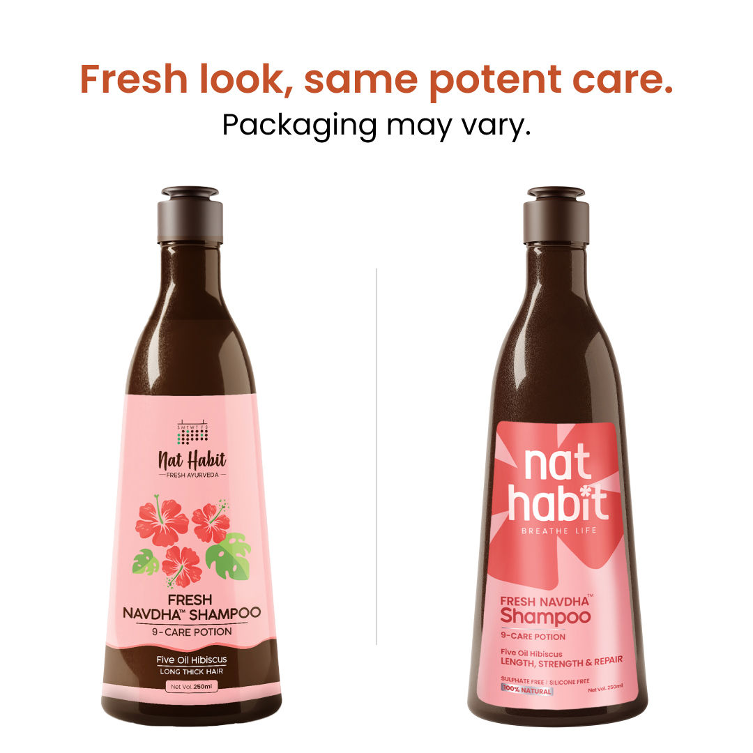 Nat Habit Five Oil Hibiscus Navdha Shampoo - Distacart