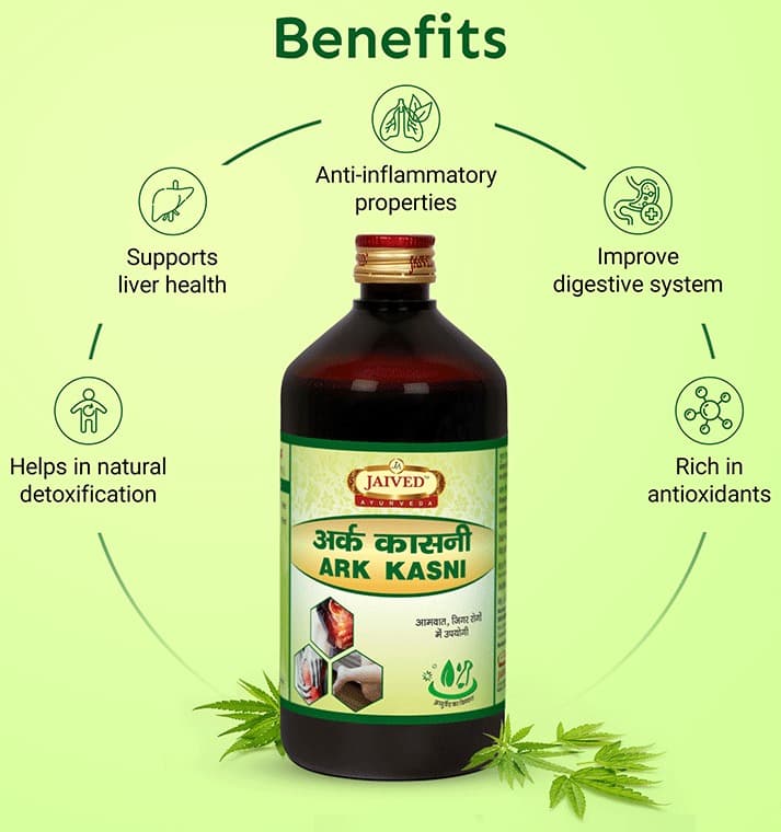 Jaived Ayurveda Ark Kasni | For Liver Care | Relieves Fatty Liver