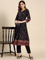 Thumbnail for All About You Women Ethnic Motifs Printed Regular Kurta with Trouser - Distacart