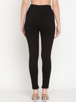 Thumbnail for TAG 7 Set Of 2 Black Solid Leggings - Distacart
