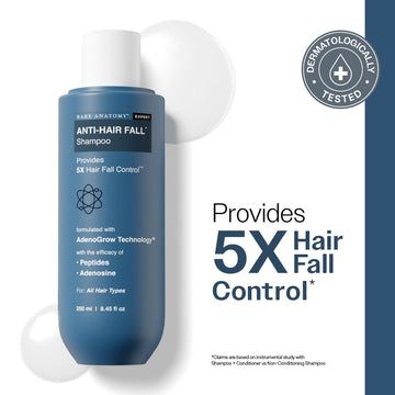 Bare Anatomy Anti-Hair Fall Shampoo 5X Hair Fall Control With Peptides - 250ml