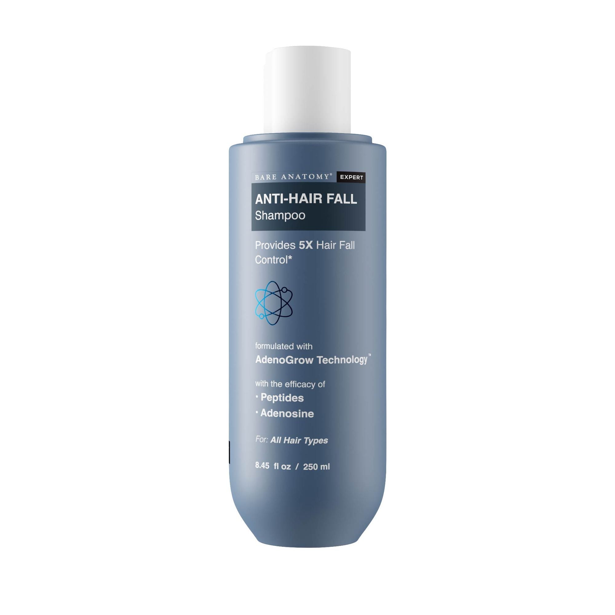 Bare Anatomy Anti-Hair Fall Shampoo 5X Hair Fall Control With Peptides - Dista
