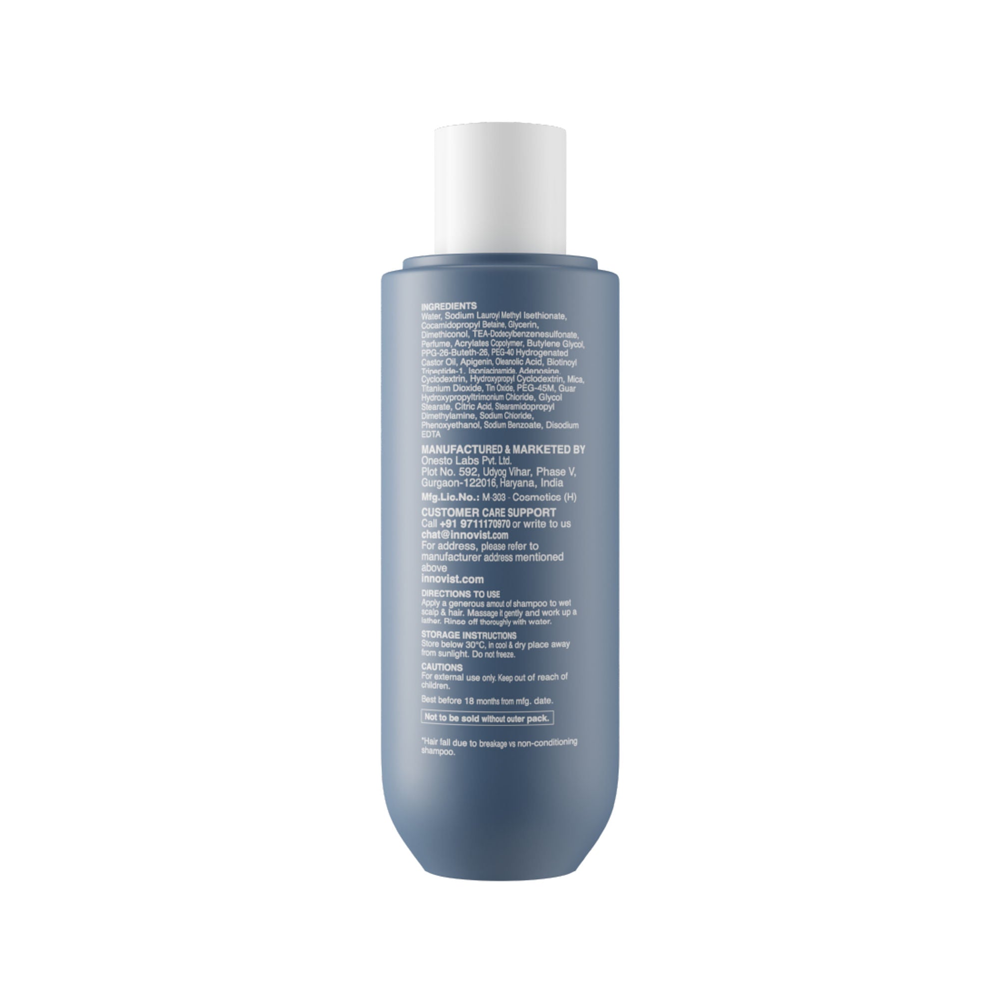 Bare Anatomy Anti-Hair Fall Shampoo 5X Hair Fall Control With Peptides - Dista
