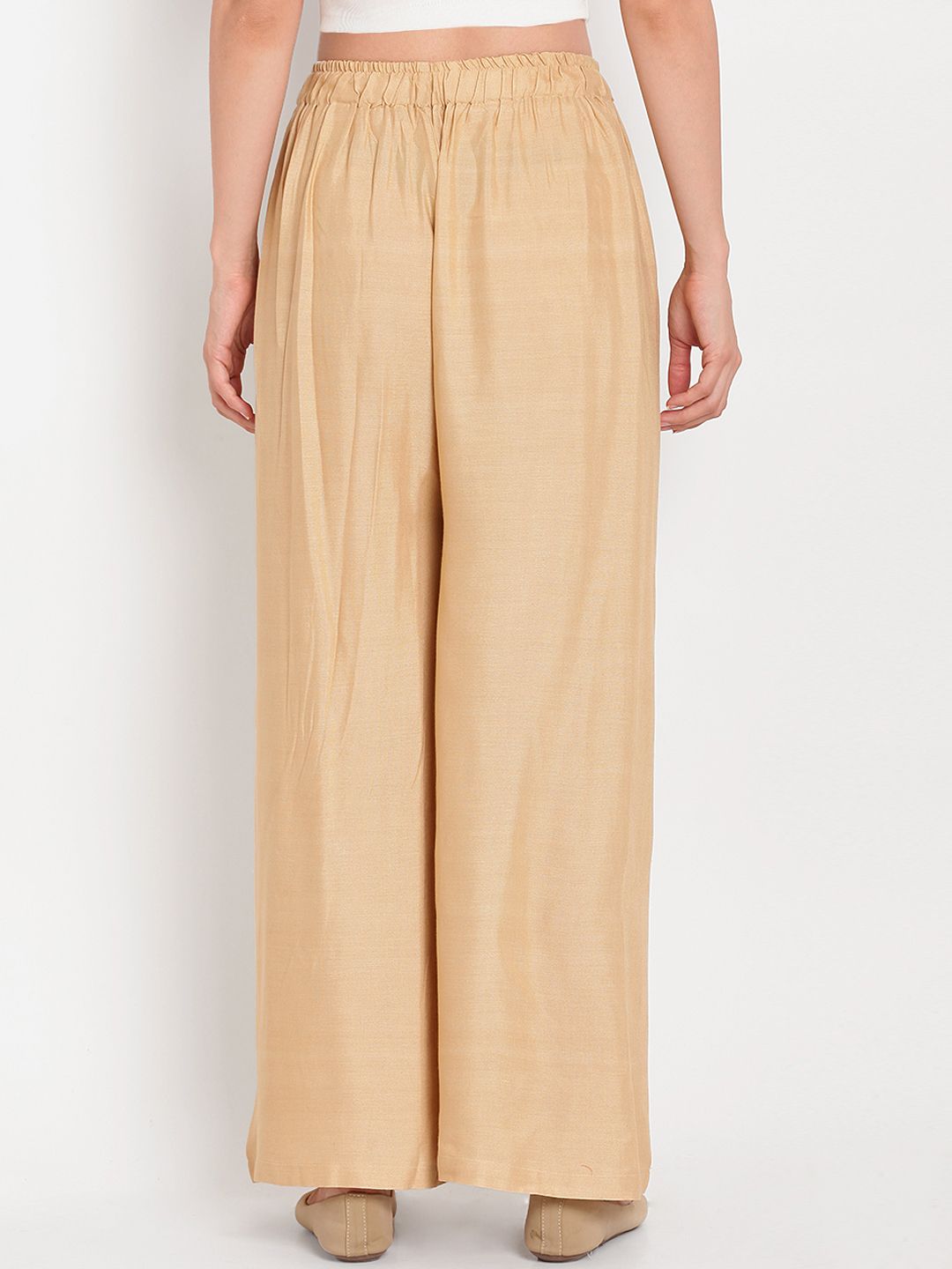 TAG 7 Women Pack Of 2 Solid Straight Palazzos