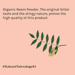 Thumbnail for Tattvalogy Organic Neem Powder - Fights Acne & Dandruff, Purifying Face & Hair Mask for Healthy Skin - Distacart