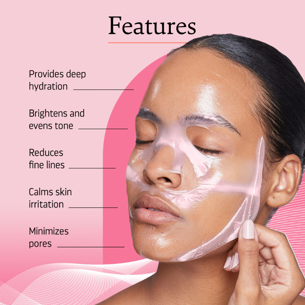 Indulgeo Essentials Ginseng PDRN Enriched Bio Collagen Intense Glow Sheet Mask (44g)