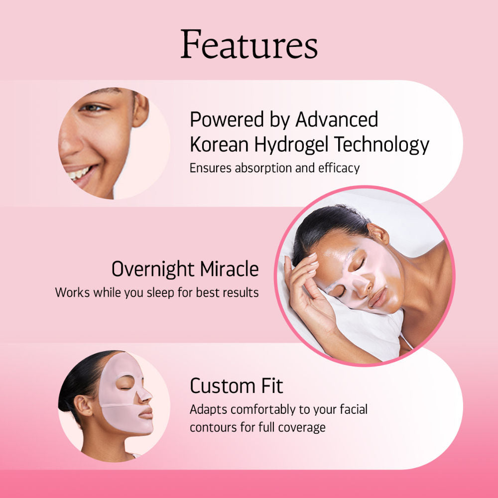 Indulgeo Essentials Ginseng PDRN Enriched Bio Collagen Intense Glow Sheet Mask (44g)