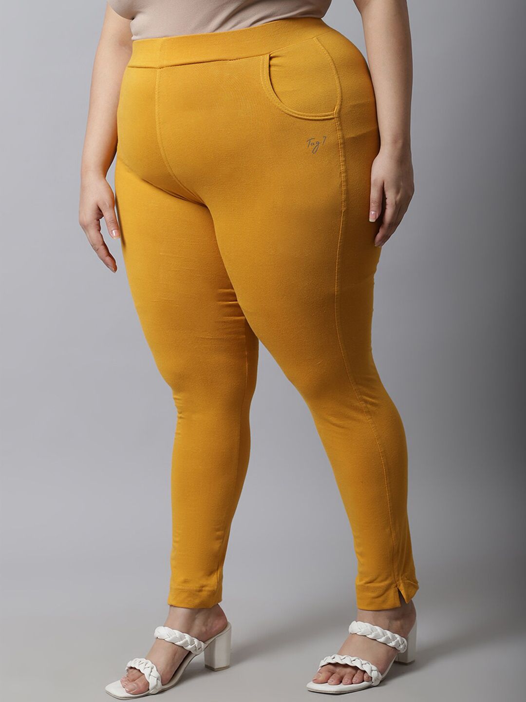 TAG 7 Women Plus Size Cotton Ankle-Length Leggings - Distacart