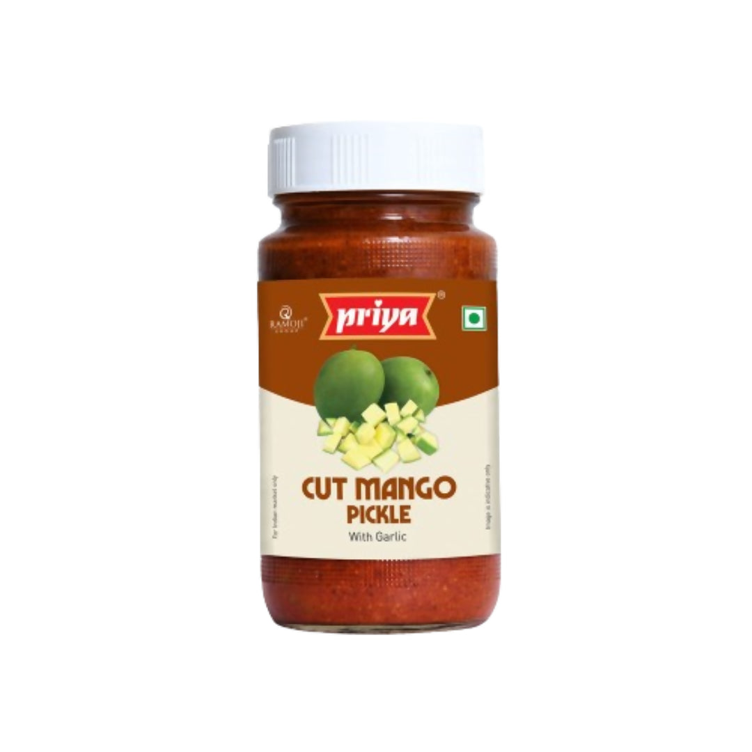 Priya Cut Mango Pickle with Garlic - Distacart
