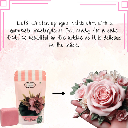 confect dusty pink gum paste br b 250 gms b