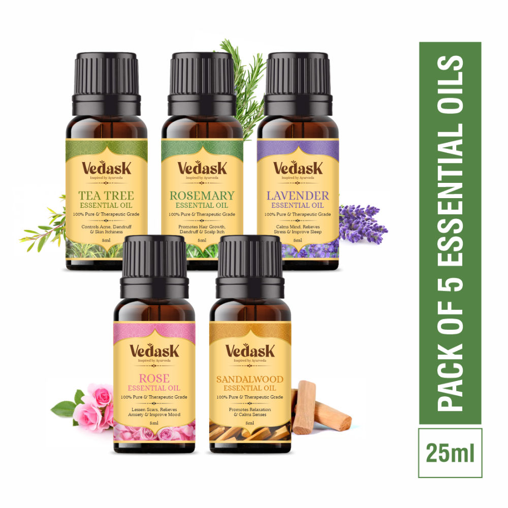 Vedask Organic Essential Oil Combo - Dista