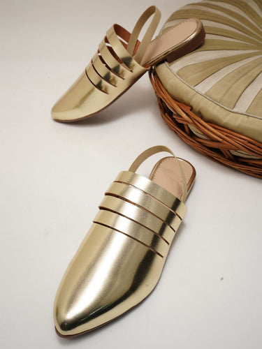 Try Me Pointed Toe Backstrap Mules