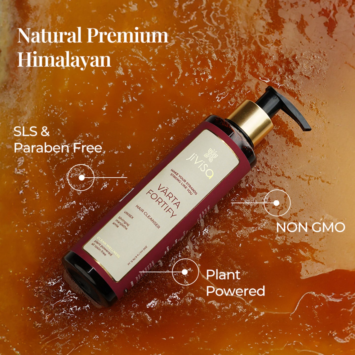 JiViSa Vrta Fortify Strengthening Hair Cleanser - Distacart