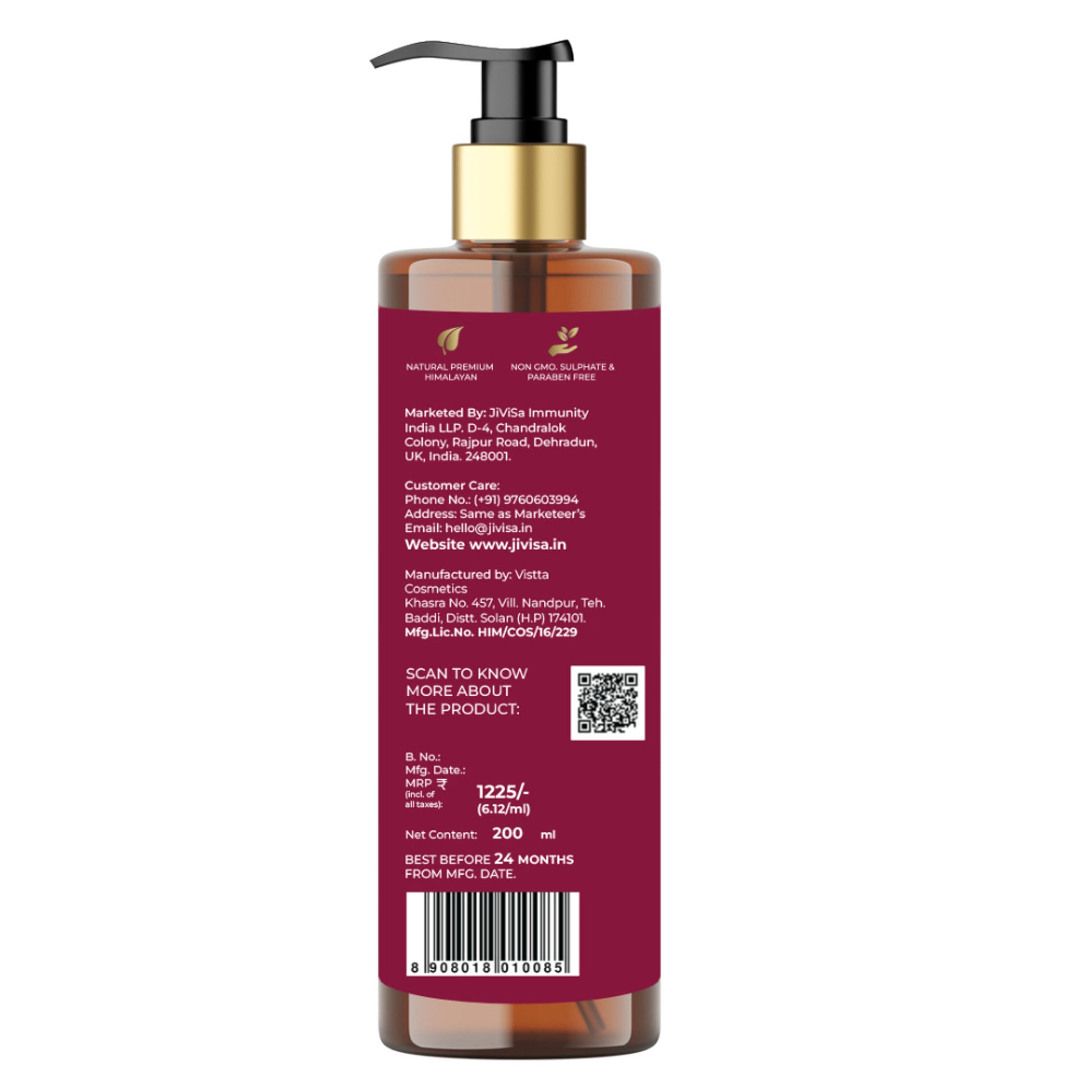 JiViSa Vrta Fortify Strengthening Hair Cleanser - Distacart
