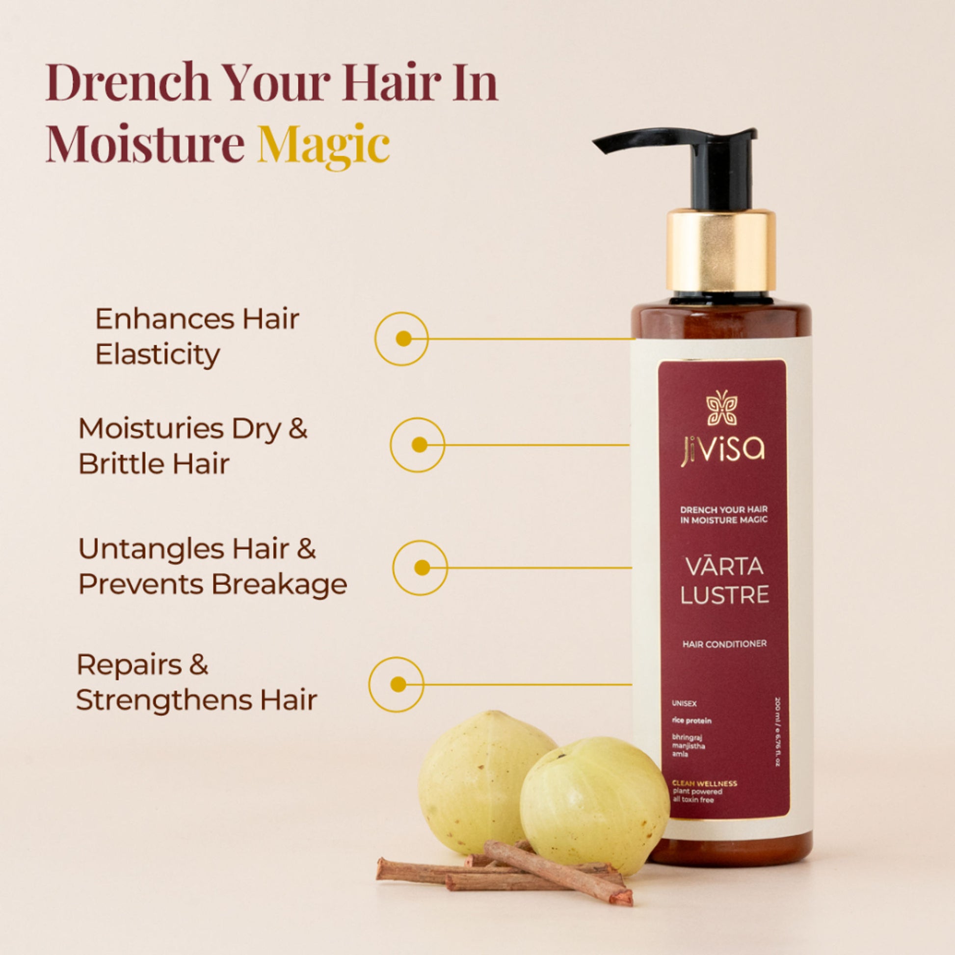JiViSa Vrta Lustre Hair Conditioner - Distacart
